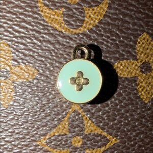 Beautiful Tiffany blue Upcycled Louis Vuitton mini skittle charm